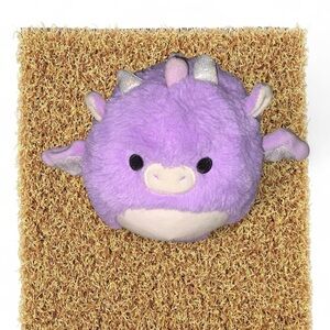 Squishmallow Purple Plush Dragon Plushie